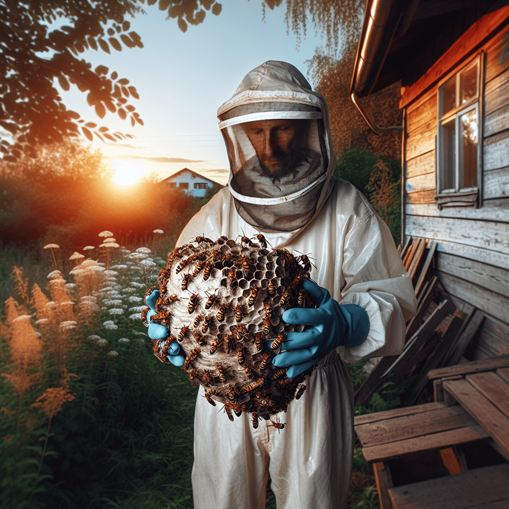 My Adventures in Removing a Hornet’s Nest from My Yard
