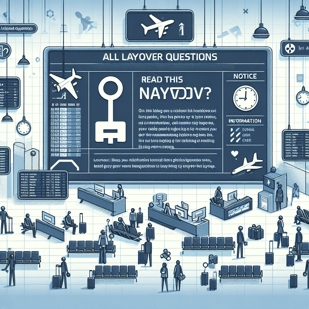 **The Ultimate Guide to Navigating Layovers: Make Your Journey&nbsp;Smooth